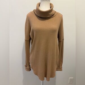 TNA Tan Long Sleeve Turtleneck